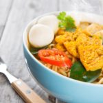 Singapore Curry Laksa noedel soep