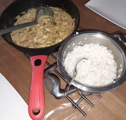 Groene curry met kipfilet